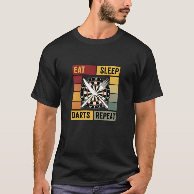 Camiseta Compre Presentes de Dardos para Homens que Repetem (Frente)