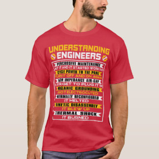 Camiseta Compreendendo Presente de Engenheiros Manutenção P