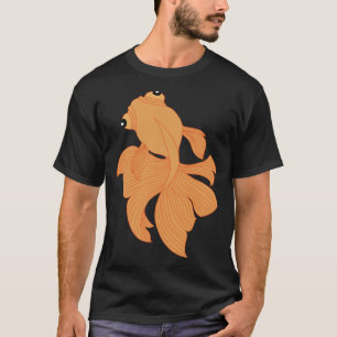 Camiseta Comprimido de cauda do Rico Goldfish Orange Fantai