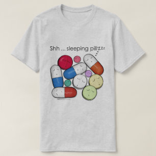 Camiseta Comprimido-Medicamentação do sono