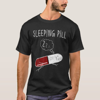 Camiseta Comprimido Sonolento Bonito Enfermeira Farmácia Ca