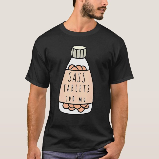 Camiseta Comprimidos De Sass 100 mg Médicos (Frente)