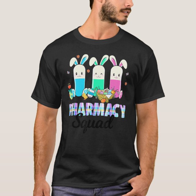 Camiseta Comprimidos Engraçados Farmácia Equipe Farmacêutic (Frente)