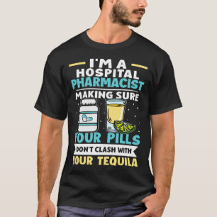 Camiseta Comprimidos Farmacêuticos Hospitalares Não Contato