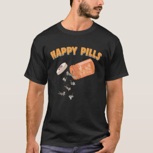 Camiseta Comprimidos Felizes Gato American Shorthair Humor