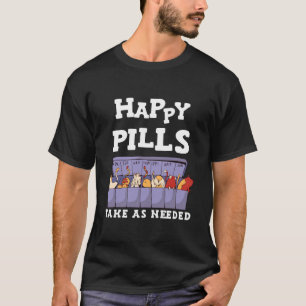 Camiseta Comprimidos Felizes tome conforme necessário Gatos