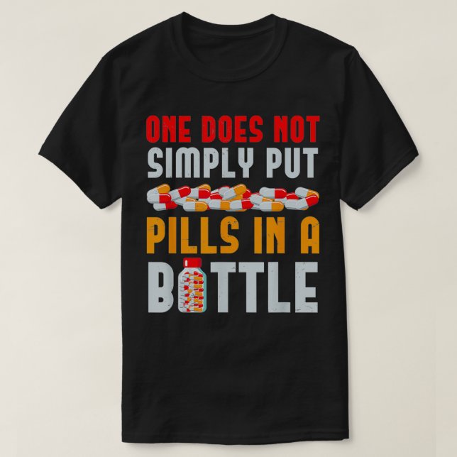 Camiseta Comprimidos Num Técnico Farmacêutico (Frente do Design)