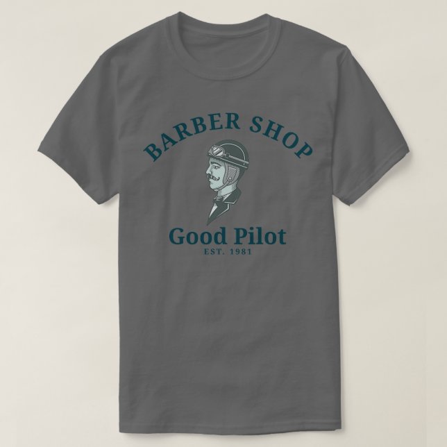 Camiseta Compro Barber - Bom Piloto (Frente do Design)
