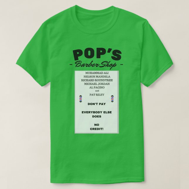 Camiseta Compro Barber Popx27s 4 (Frente do Design)
