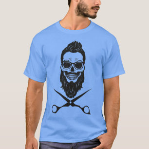 Camiseta compro de barbearia do crânio 1