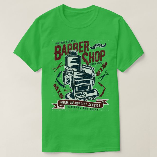 Camiseta Compro de Barber Clássico TSirt (Frente do Design)