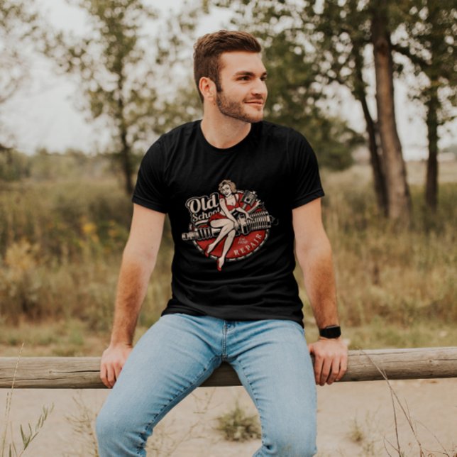 Camiseta Compro de bicicleta de 50 Rockabilly Pin-Up | Home (Criador carregado)