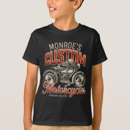 Camiseta Compro de Ciclo de Motociclo do Esqueleto do NOME 
