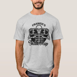 Camiseta Compro de Skate de skull Skateboard do ADD persona