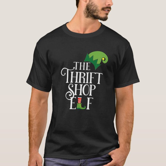 Camiseta Compro de Thrift Elf Correspondente Grupo Familiar (Frente)