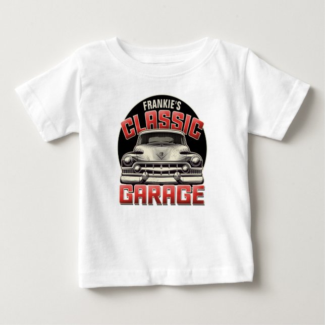 Camiseta Compro Personalizado de Garagem de Carro Clássico  (Frente)