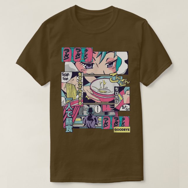 Camiseta Compro Ramen Anime Manga Comic Panel 1444 (Frente do Design)