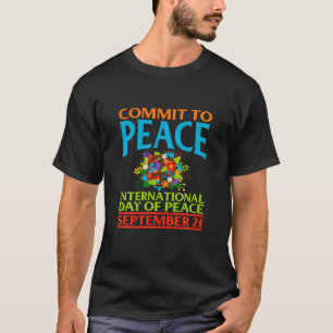 Camiseta Compromisso Com A Paz 21 De Setembro Dia Internaci