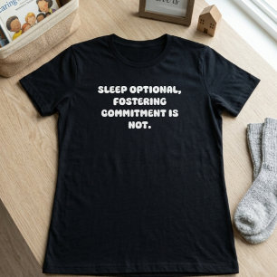Camiseta Compromisso de Acolhimento com Sono Opcional Vida 