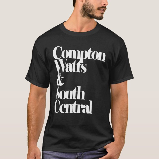 Camiseta Compton Watts & Hip Hop do Sul Central (Frente)