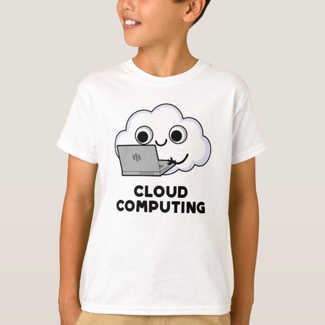 Camiseta Computação em nuvem Engraçado Computação Climática (Frente)