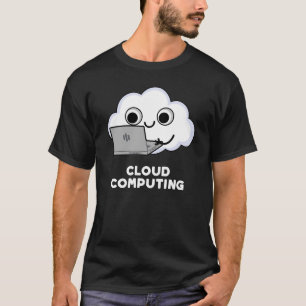 Camiseta Computação em nuvem Tempo de Computador Lado Escur