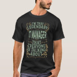 Camiseta Computação Science Technology - Lendário gerente d<br><div class="desc">Computação Science Technology - Lendário gerente de TI</div>