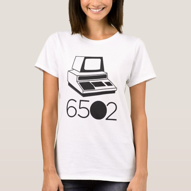 Camiseta computacional 6502 para mulheres (Frente)