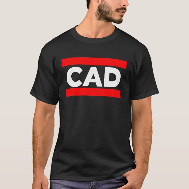 Camiseta computador CAD auxiliado (Frente)