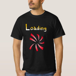 Camiseta Computador de Carregamento