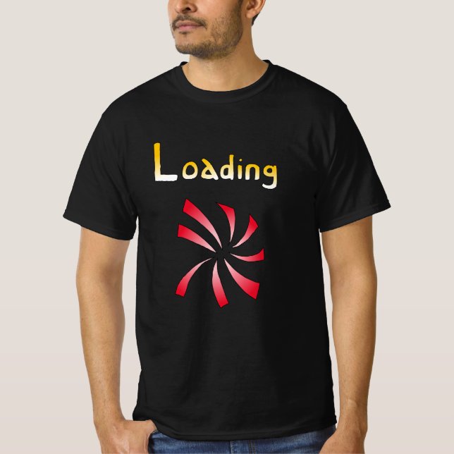 Camiseta Computador de Carregamento (Frente)