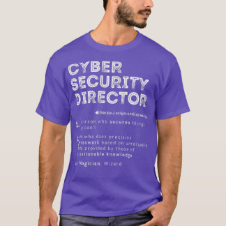 Camiseta Computador de Definição do Diretor de Segurança Ci