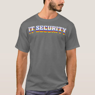 Camiseta Computador de proteção de rede de segurança de TI
