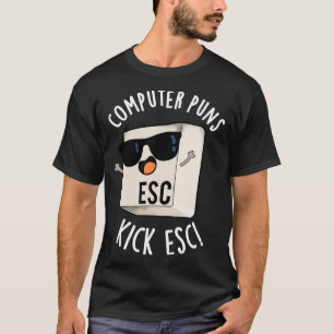 Camiseta Computador Executa Pó De Teclado Engraçado Esc