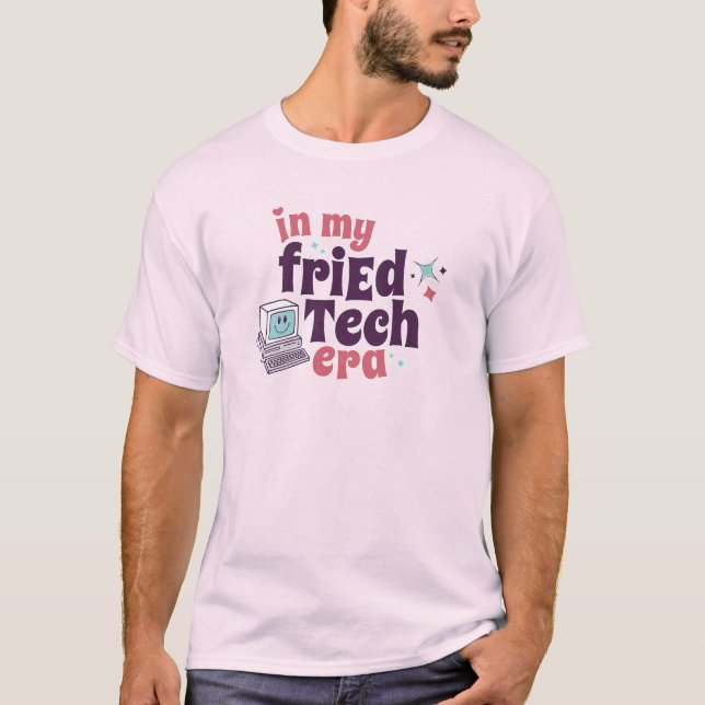 Camiseta Computador "Na minha era do métTech" (Frente)