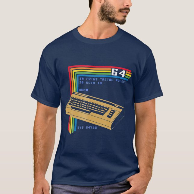 Camiseta Computador retroativo C64 (Frente)
