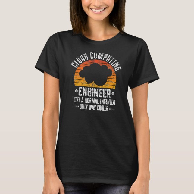 Camiseta Computador retrovisor de definição de Engenheiro d (Frente)