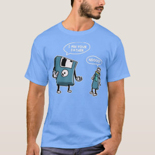 Camiseta Computador USB Diskette Funny Information