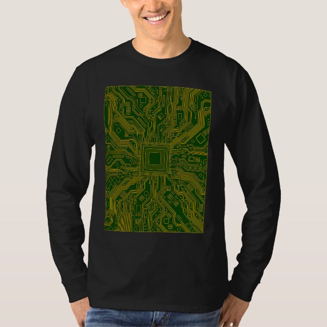 Camiseta Computer Circuit Board Electronics Technician (Frente)