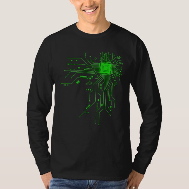 Camiseta Computer CPU Chip PCB Circuit Design Tech Gift (Frente)