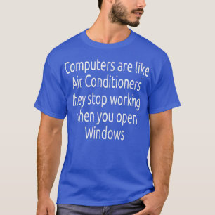 Camiseta Computer Funny Windows Linu programmer Quotes