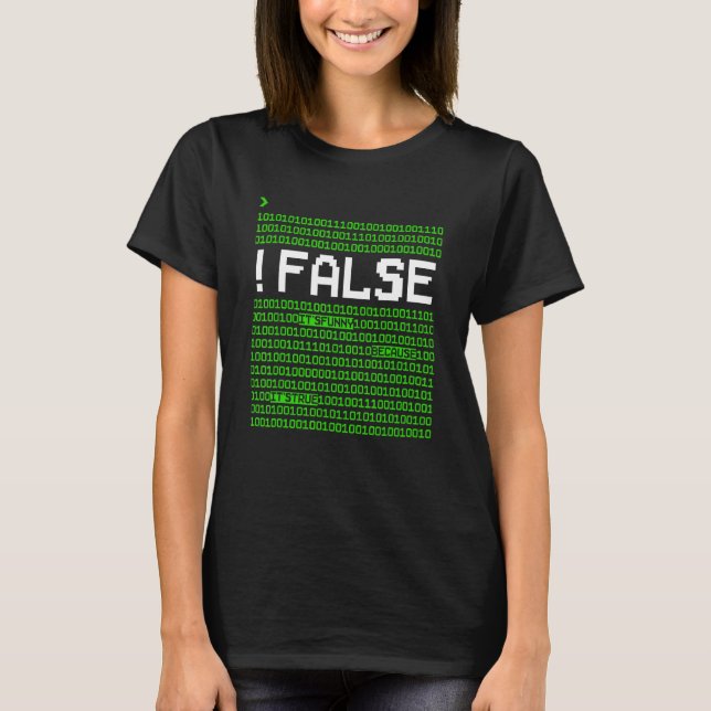 Camiseta Computer Programmer Coder False It s  Because It s (Frente)