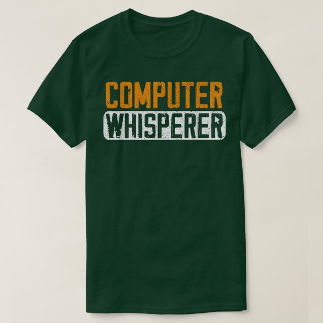 Camiseta Computer Science Whisperer Funny Coding Programmer (Frente do Design)