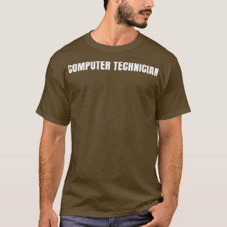 Camiseta Computer Technicny Funny Job Profissão De Título