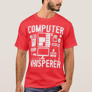 Camiseta Computer Whisperer Tech Suporta Coder do Programad