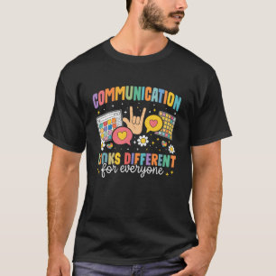 Camiseta Comunicação Parece Diferente para Todos Autismo 
