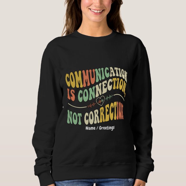 Camiseta Comunicação Retro é Conexão, Não Correção (Frente)