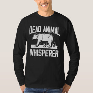 Camiseta comunicador de animais mortos para um taxidermista