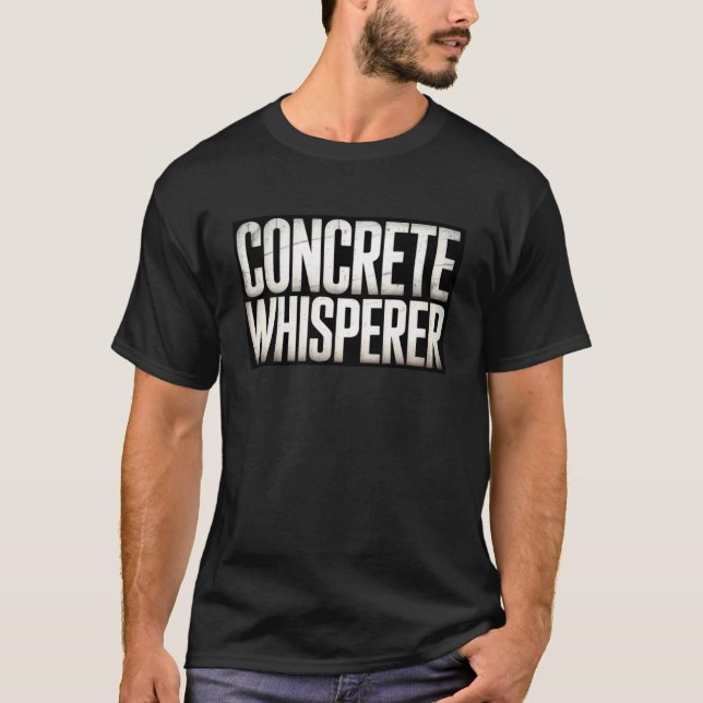 Camiseta Comunicador de Concreto Engraçado Diz Construtor H (Frente)