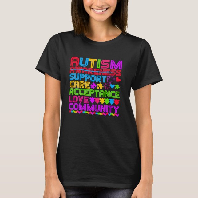 Camiseta Comunidade de Aceitação de Cuidado de Suporte à Co (Frente)